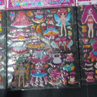 18 vỉ dán nổi - sticker 3d