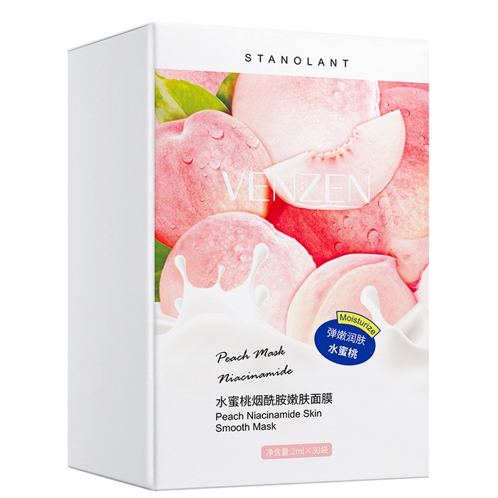 Mặt nạ Fanzhen Niacinamide chiết xuất đào dưỡng ẩm làm săn chắc và trẻ hóa làn da | BigBuy360 - bigbuy360.vn
