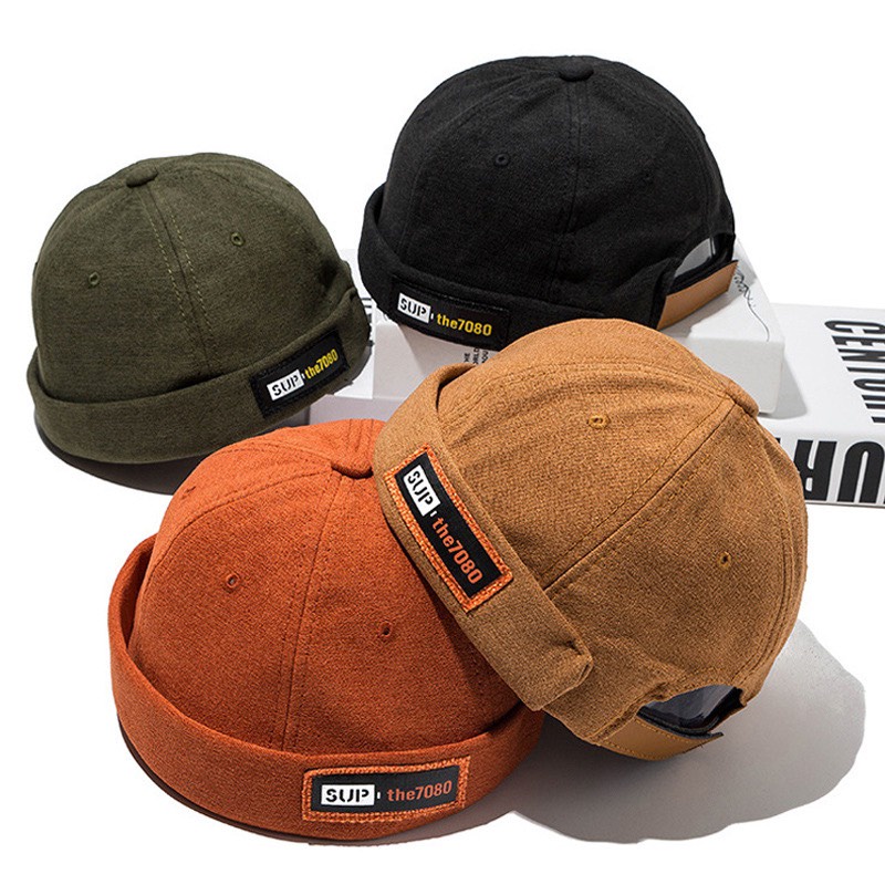 Mũ Tròn Miki Hat Không Vành Cao Cấp Thêu Chữ Sup The 7080 P493 Phong Cách Hiphop Ulzzang Form Unisex Nam Nữ - Hazo