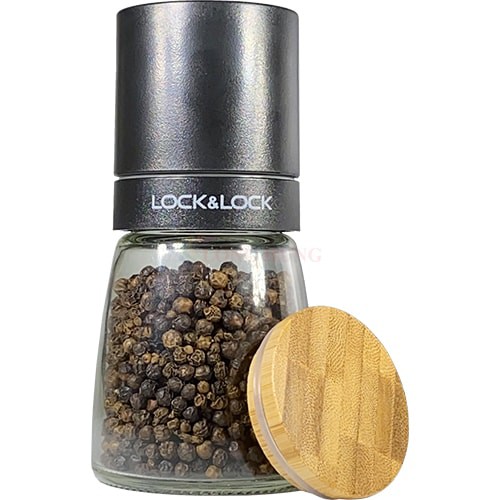 Lọ xay tiêu thủy tinh cầm tay Lock&Lock 140ml CKO115 - Hàng chính hãng