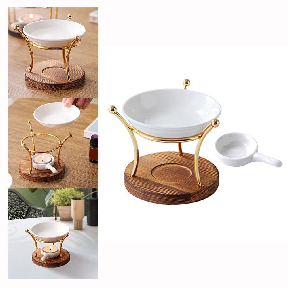 Giá Đỡ Đèn Bằng Gốm Sứ &amp; Kim Loại Dùng Trang Trí Thủ Công