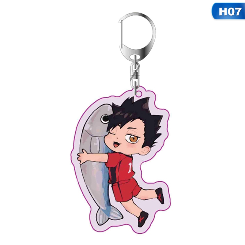 flowersqueen Móc khóa hình nhân vật hoạt họa Haikyuu xinh xắn