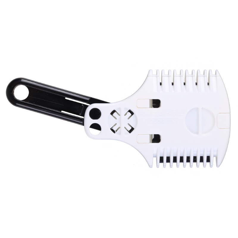 ACG Double Side Hair for Razor Comb Adjustable Thinning Comb Haircut Scissors for Razor Plastic Hair Comb Cutter Trimmer