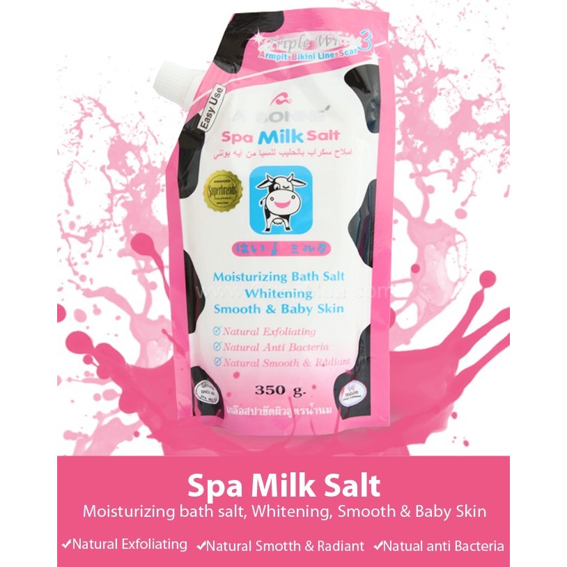 Muối Tẩy TBC sữa bò Abonné Spa Milk Salt (350g)