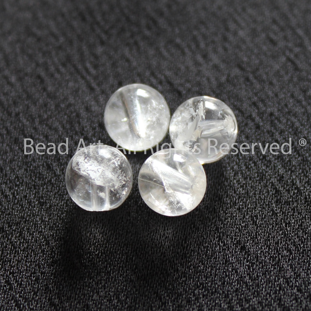 6MM T.A Trắng Vân Rạn, Đá Phối Vòng Tay Phong Thuỷ Loại AB, Kim, Thuỷ, Chuỗi Hạt, Trang Sức S50 - Bead Art