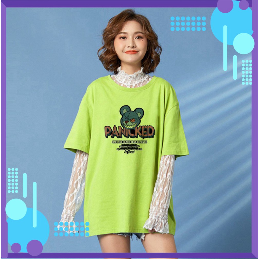 Áo Thun Tay Lỡ In Nhiệt Thỏ Panicked  Unisex  Cao Cấp Nam Nữ - ATIN57 | BigBuy360 - bigbuy360.vn