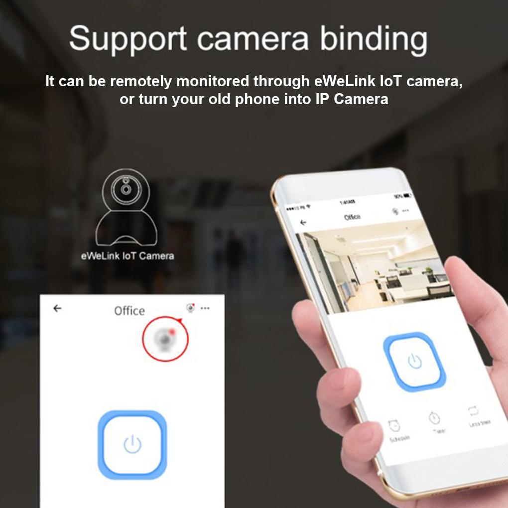 Công Tắc Thông Minh 2 4Ghz AC 90-250V 10A 2200W Điều Khiển Từ Xa Không Dây Chống Cháy