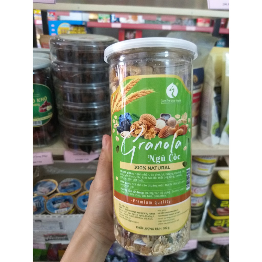 Ngũ cốc ăn liền Granola - Hộp 500g