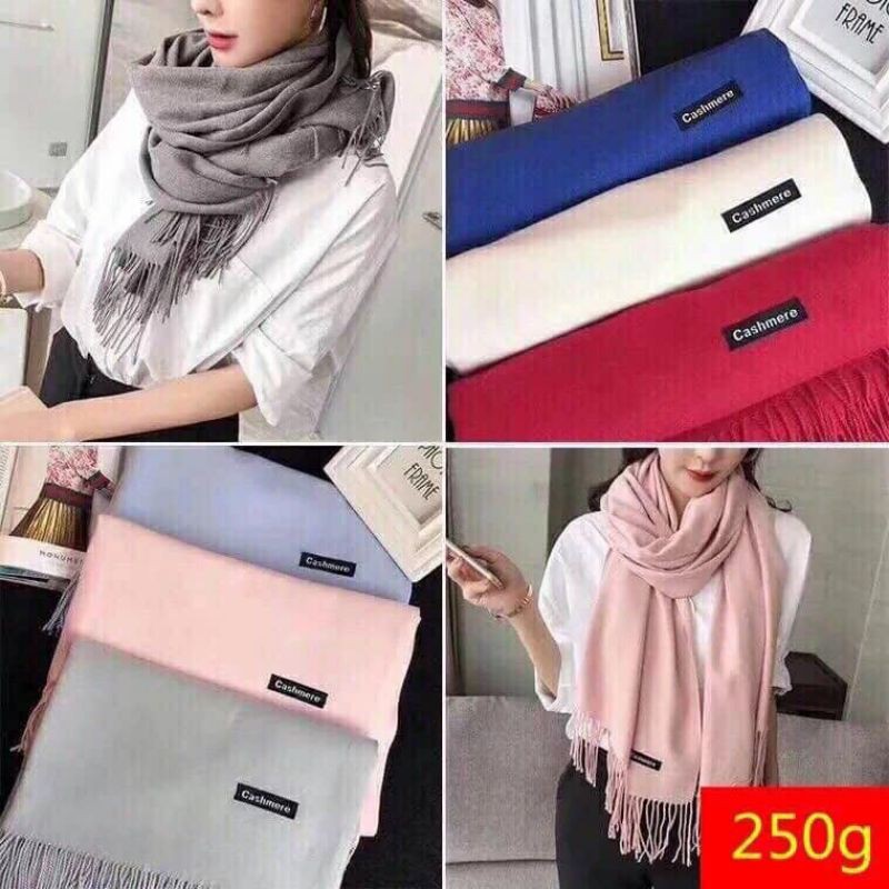 KHĂN LEN CHOÀNG CỔ CASHMERE CAO CẤP LOẠI 1 [10 MÀU YÊU THÍCH NHẤT] | BigBuy360 - bigbuy360.vn