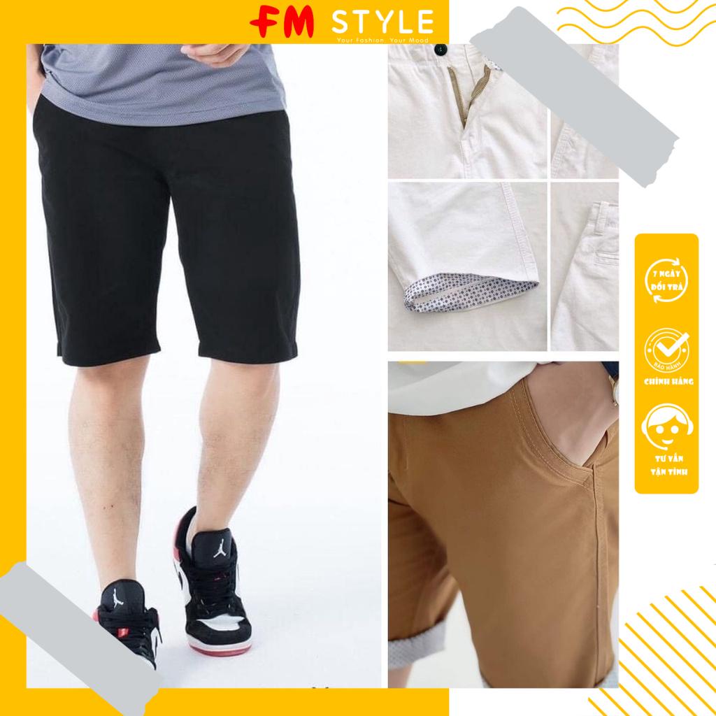 Quần short nam kaki FM Style 7 màu trẻ trung năng động thun cotton co giãn 4 chiều 211128128