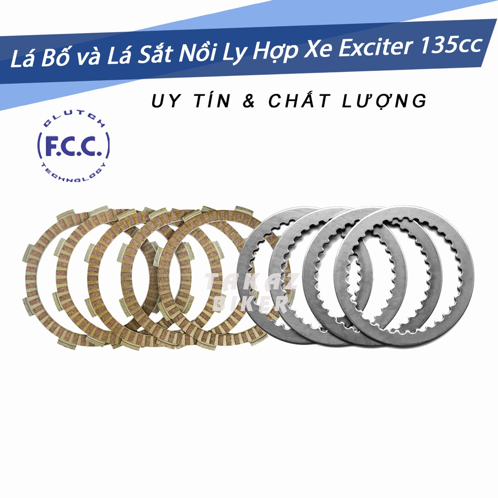 bộ Lá bố nồi và Lá sắt FCC Ya Exciter 135 - 2011 xe col tay