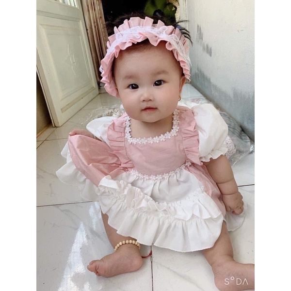Váy trẻ em Váy công chúa lolita hồng ngọt ngào cho bé gái