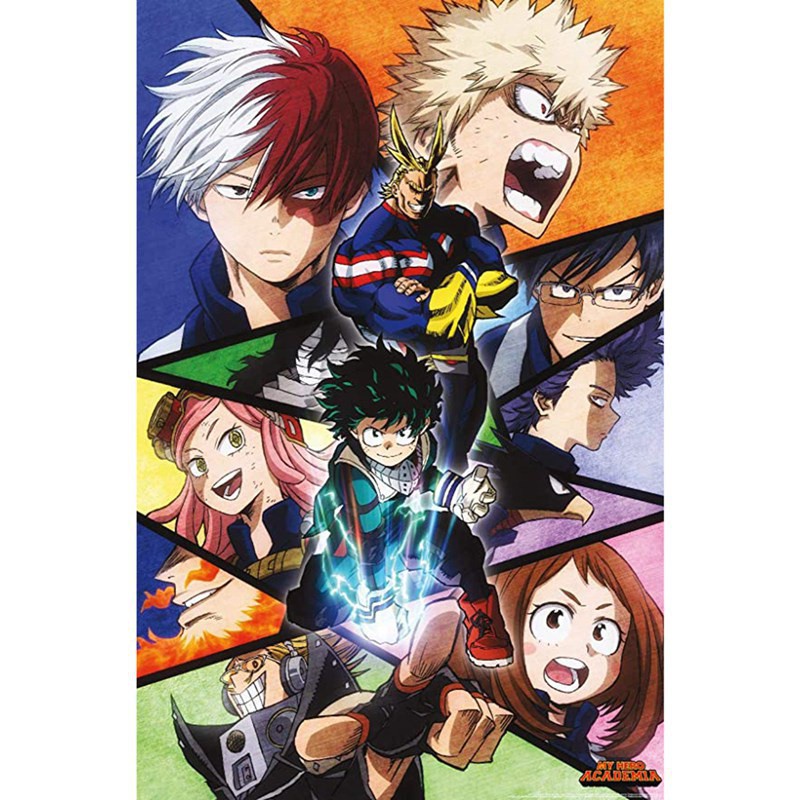 Áp Phích Treo Tường Trang Trí In Hình Nhân Vật Hoạt Hình My Hero Academia A3