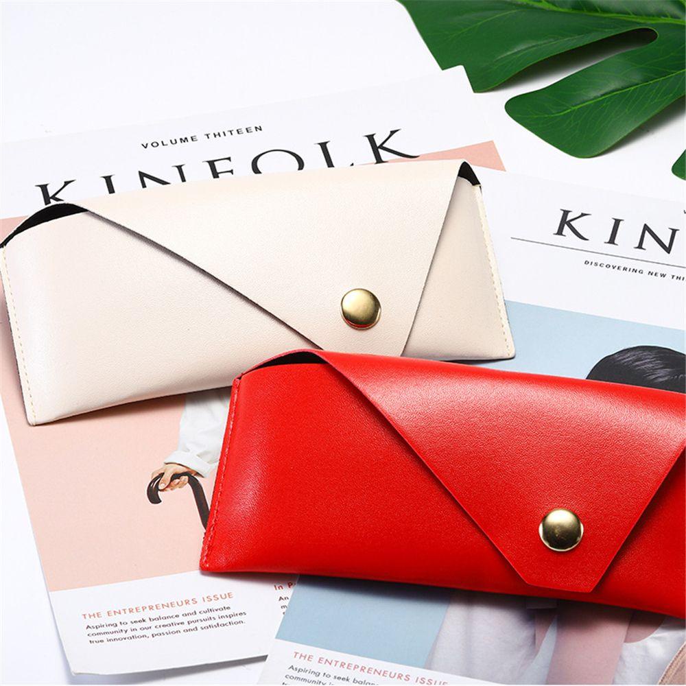 Túi Đựng Mắt Kính Bằng Da PU Có Khóa Cài