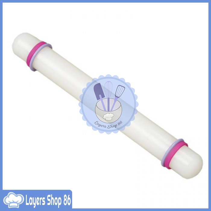 Cây lăn bột/ cán lăn bột nhựa 23,5cm loại đẹp, chắc chắn