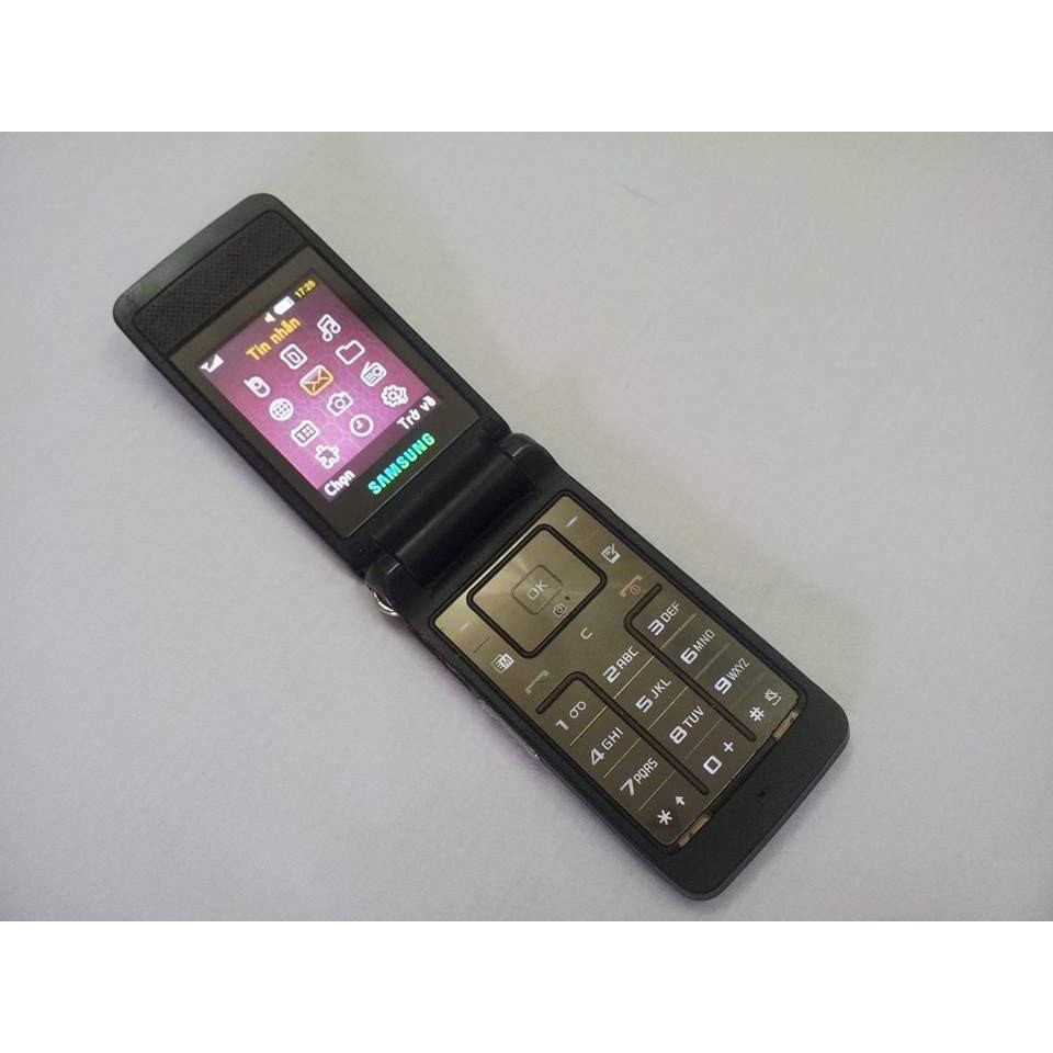 Điện Thoại SamSung S3600 Nắp Gập Có Pin Và Sạc loa to bàn phím lớn cho người già