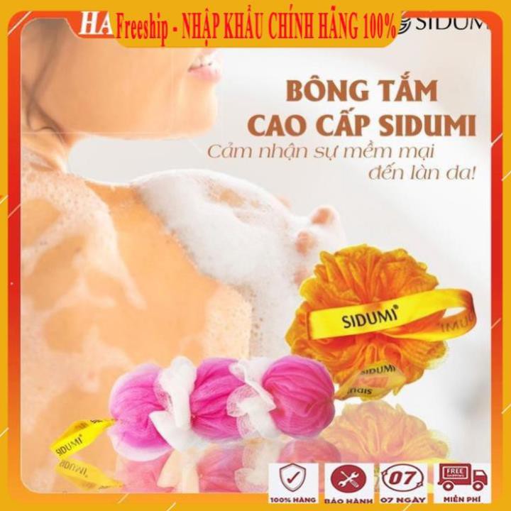 [FreeShip - HÀNG CHÍNH HÃNG] Bông tắm tròn sidumi/Bông tắm cao cấp siêu mềm mịn, 98000tạo bọt tẩy tế bào chết đa năng