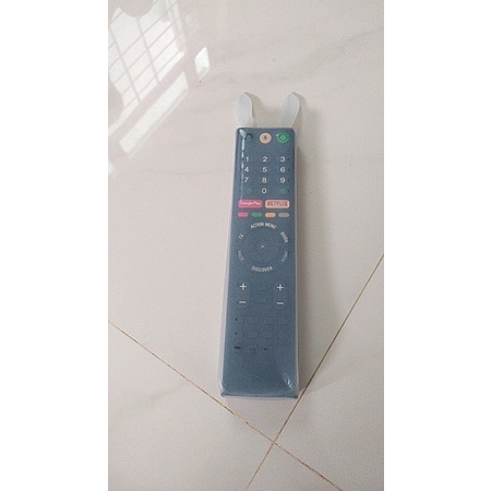 Combo 2 Bọc điều khiển ti vi, điều hoà tai thỏ bằng silicon mềm dẻo