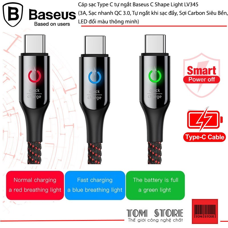 Cáp Sạc Tự Ngắt Siêu Nhanh Baseus Explorer Series Gen2 Auto Power-Off 100W (USB to Type-C, Fast Charging &amp; Data Cable)