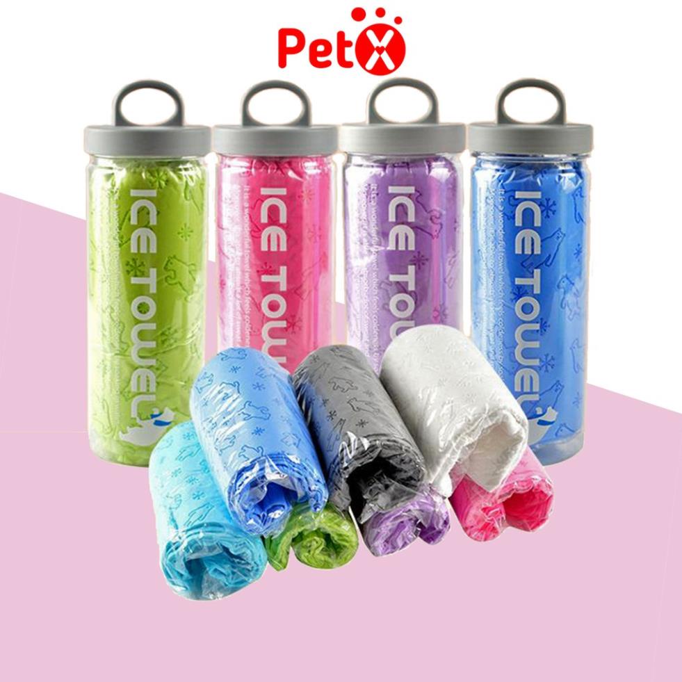 Khăn tắm siêu thấm hút Ice Towel có hộp trong veo và có móc treo size XL 85x33cm