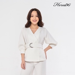 Áo sơ mi kiểu cổ V - HeraDG - SAK20116