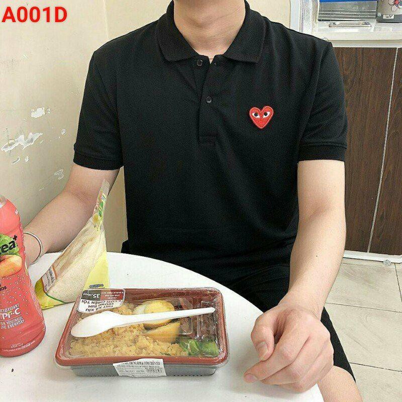 Áo thun polo thêu tim | BigBuy360 - bigbuy360.vn