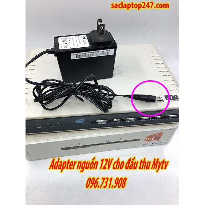 Adapter nguồn 12V 2A cho đầu thu Mytv  chính hãng