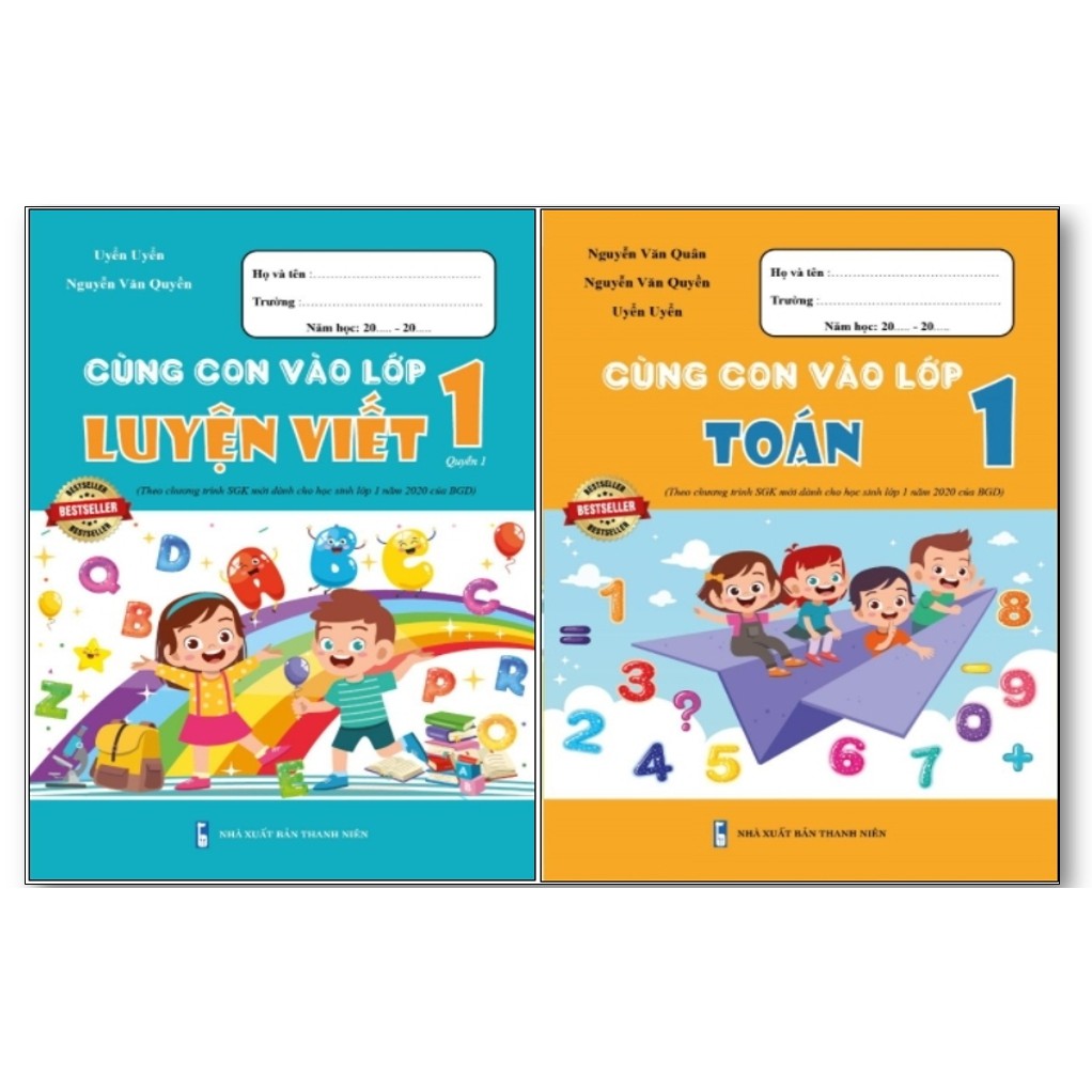 Sách - Combo Cùng Con Vào Lớp 1 Môn Toán và Luyện Viết (2 cuốn)