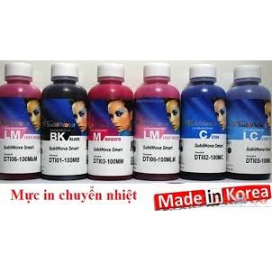 Combo 40 chai mực in chuyển nhiệt inktec hàn quốc