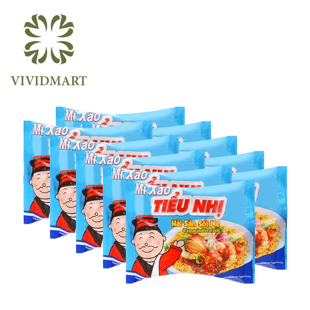 MÌ XÀO TIỂU NHỊ, 3 VỊ: THỊT SỐT CHUA CAY, HẢI SẢN SỐT ME, THỊT XÀO SỐT HÀNH - GÓI 72gr - UNI President