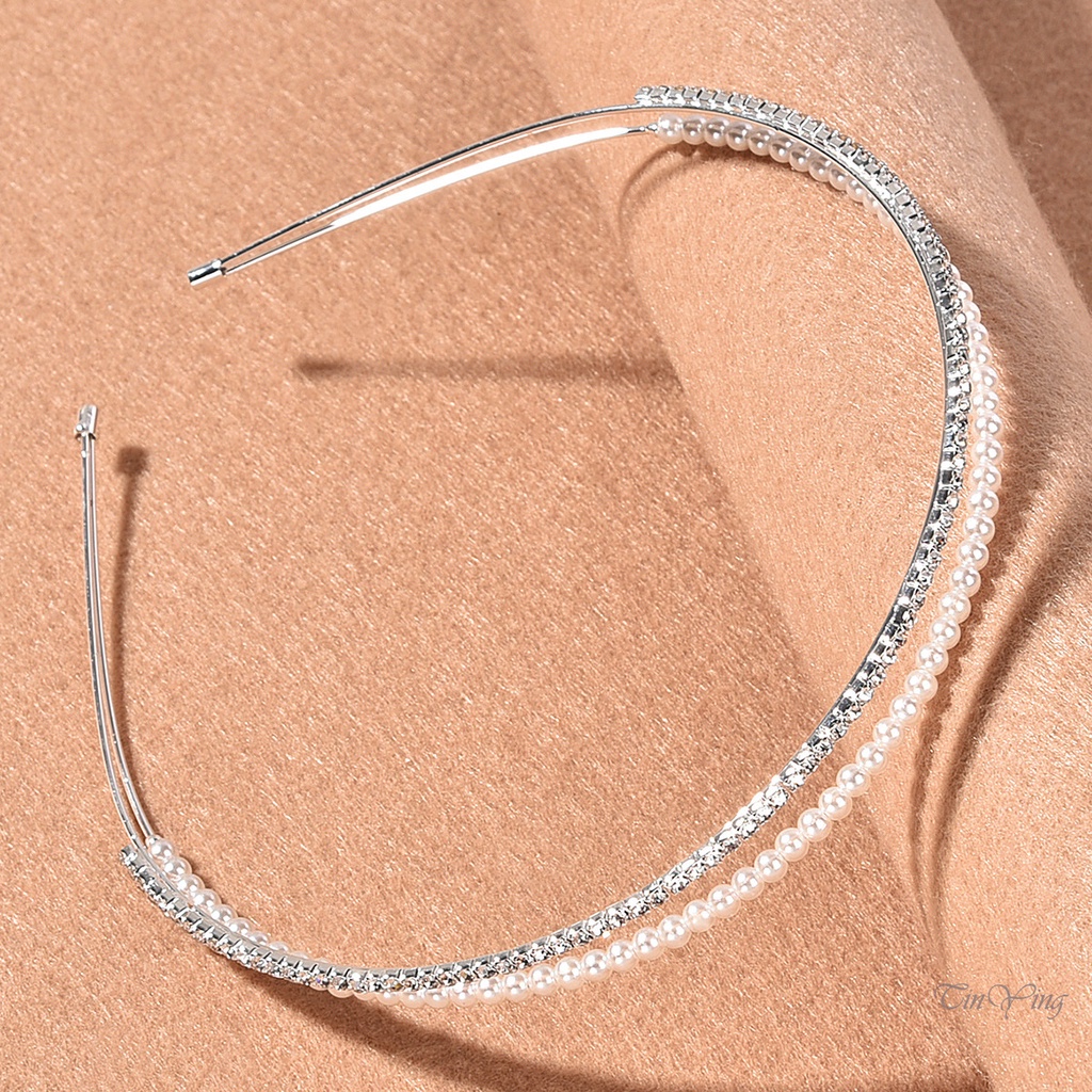 GETNOIVAS Cài tóc đính đá lấp lánh thiết kế đơn giản cho phù dâu