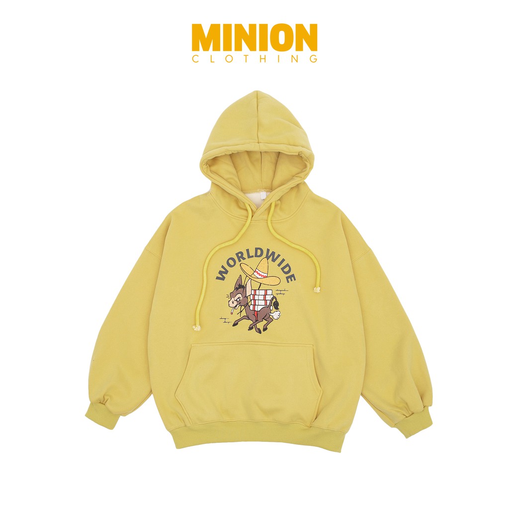 Áo hoodie Minion Clothing nỉ lót bông form rộng, dáng Unisex Ulzzang Streetwear A2918 | BigBuy360 - bigbuy360.vn