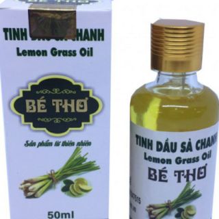 Tinh dầu sả chanh Bé Thơ  nguyên chất ,có tem chống hàng giả 50ml , tác dụng đuổi muỗi, xông phòng hiệu quả