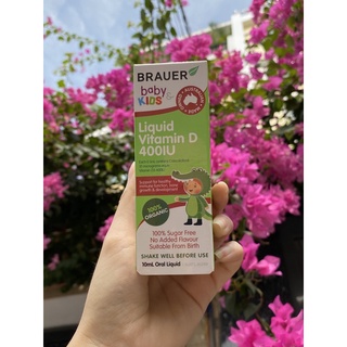 Vitamin D 400 IU Brauer dạng lỏng (10ml)