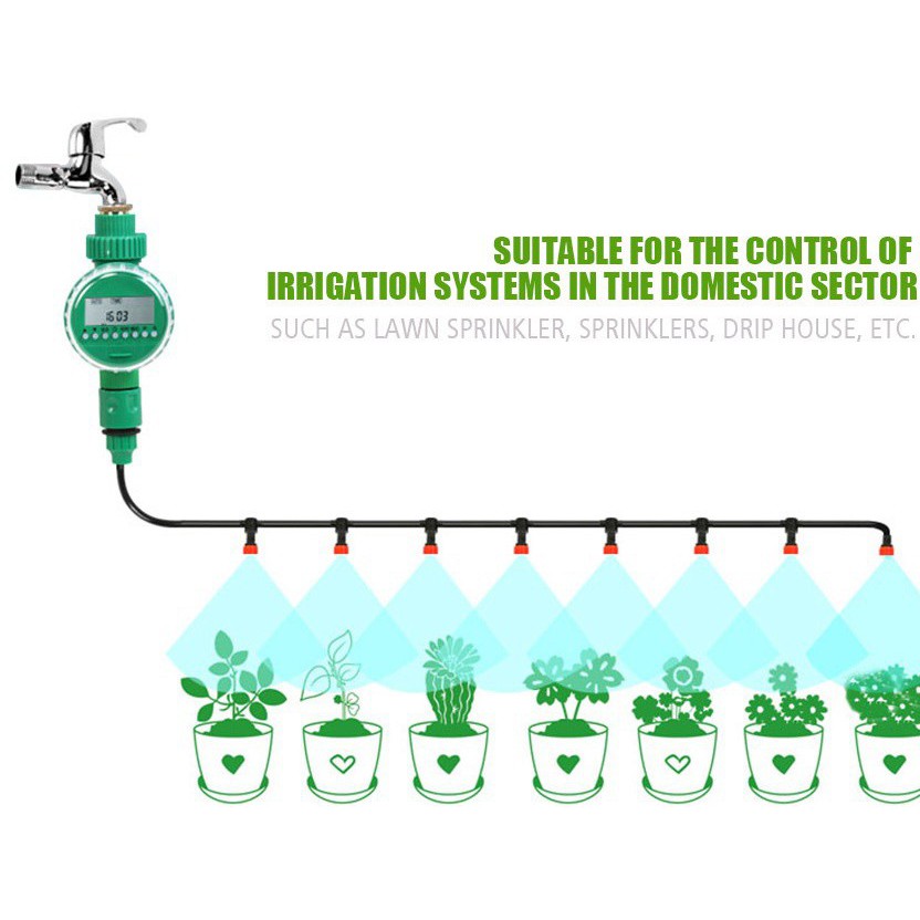 Đồng Hồ Hẹn Giờ Tưới Cây Tự Động