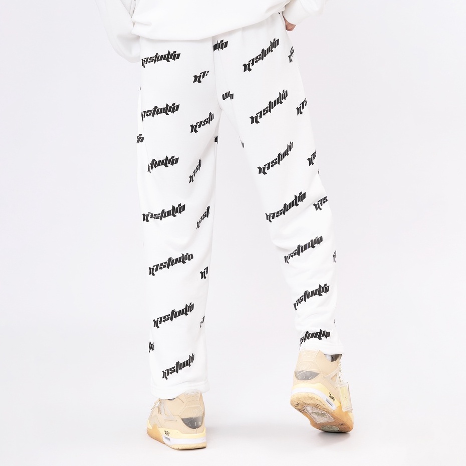 Quần ống rộng MONOGRAM N7 nỉ suông basic pants nam nữ oversize Hàn Quốc