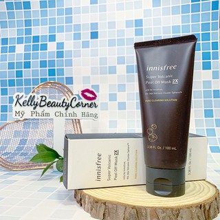 Mặt Nạ Tro Núi Lửa Mụn Đầu Đen Dạng Lột Innisfree Super Peel Off Mask 2X