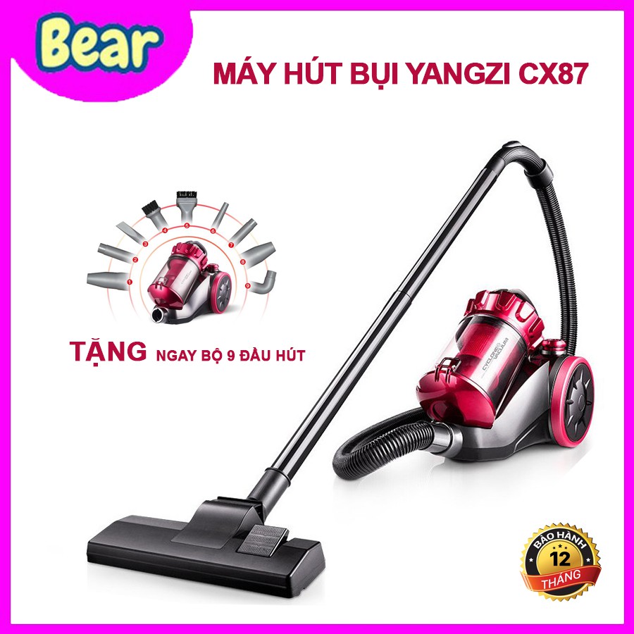 Máy hút bụi Yangzi XC87 [BH 12 tháng] máy hút bụi cầm tay cao cấp, Công suất 1400W, lực hút 17000Pa.