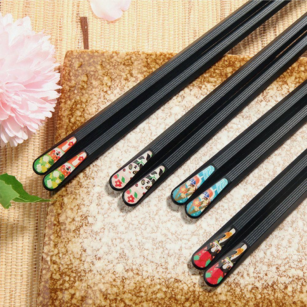 Set 6 Đôi Đũa Chống Trượt Phong Cách Nhật Bản