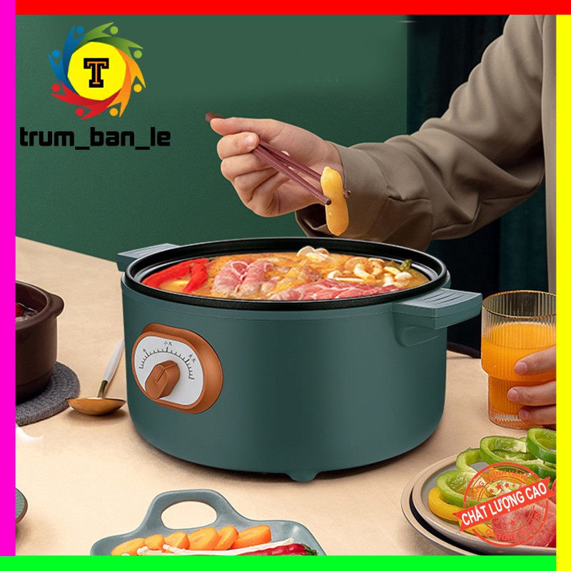 Nồi Lẩu Điện Đa Năng⚡HÀNG MỚI⚡ Nồi Lẩu Mini Cao Cấp, Nấu được nhiều món ngon phù hợp cho gia đình (BẢO HÀNH 6 TH)