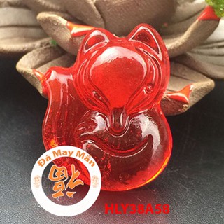 Hồ Ly Lưu Ly Đỏ Phong Thủy May Mắn