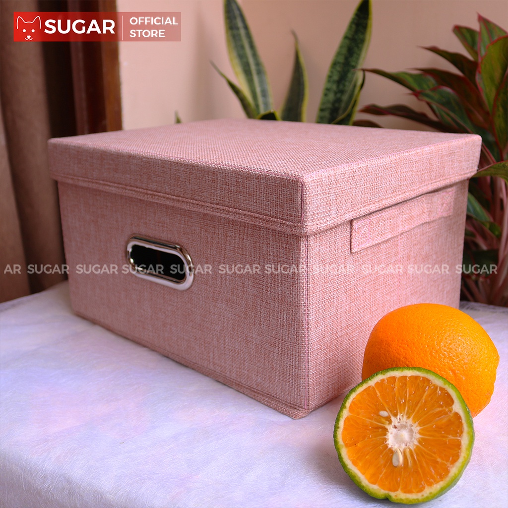 Hộp Vải Đa Năng  - Có Thể Xếp Gọn Lại - Loại Có Nắp - Tiện Lợi - Chắc Chắn - Đựng Đồ, Quần Áo, Chăn Màn