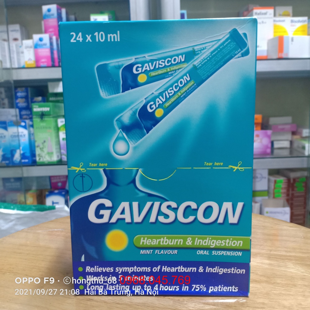 Sữa dạ dày GAVIS Dual Action hộp 24 gói
