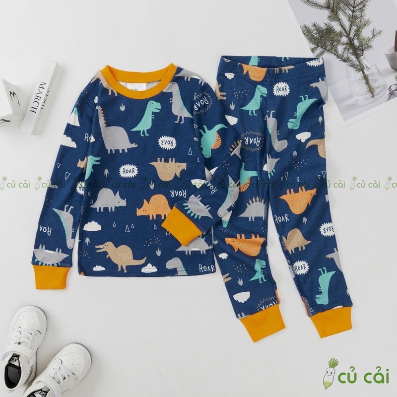 Đồ bộ bé trai HM dư xịn chất cotton bozip hàng hãng họa tiết spiderman, batman