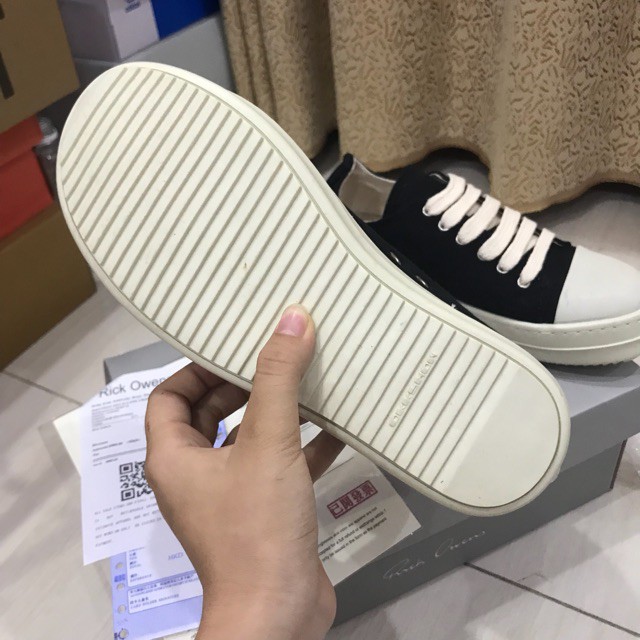 Rick Owen ❤️ Deal sốc ❤️ Giày rick owen cổ thấp đế thơm Full box Carton lạnh | BigBuy360 - bigbuy360.vn