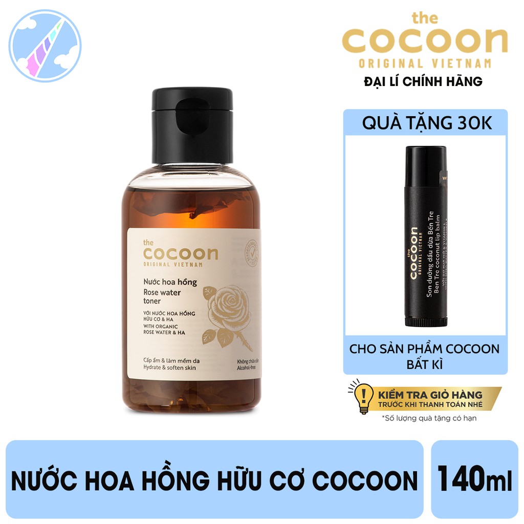 Nước Hoa Hồng Hữu Cơ Cocoon 140ml