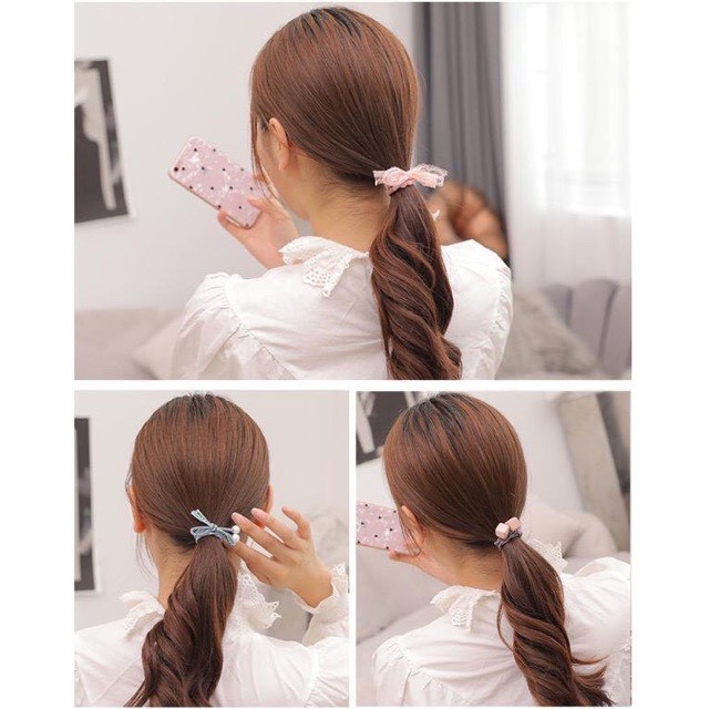 Hộp 12 chun buộc tóc cho các bạn gái