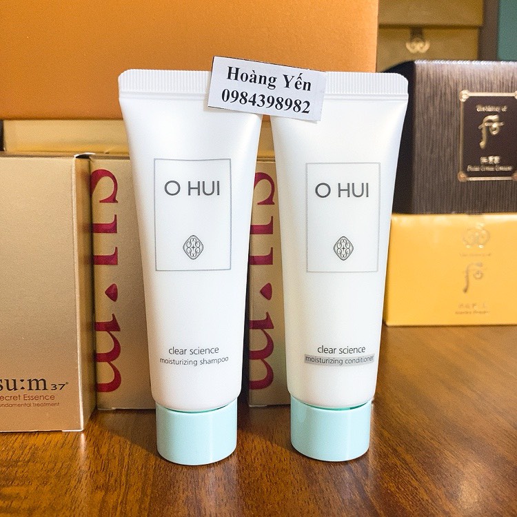 [TACH SET] COMBO DẦU GỘI, XẢ OHUI - Ohui Clear Science 40ml+40ml/ tuyp