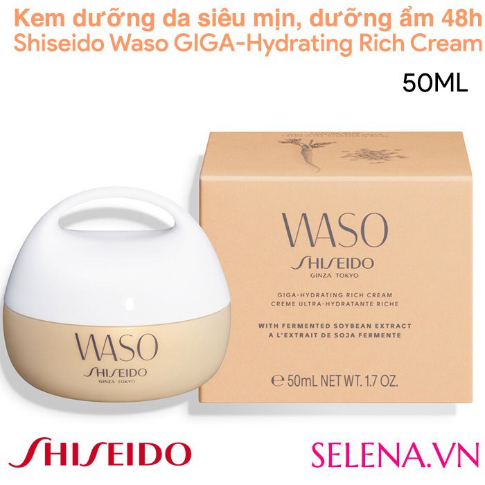 [KHUYẾN MÃI]  Kem dưỡng da siêu mịn Shiseido Waso GIGA-Hydrating Rich Cream 50ML