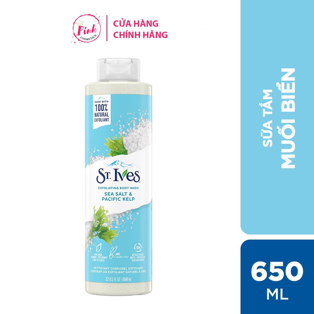 Sữa tắm dưỡng da St.Ives, Sữa tắm tẩy da chết St.Ives 650ml - Mỹ